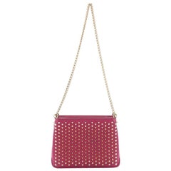 Christian Louboutin Triloubi Chain Bag Spiked Leather Small