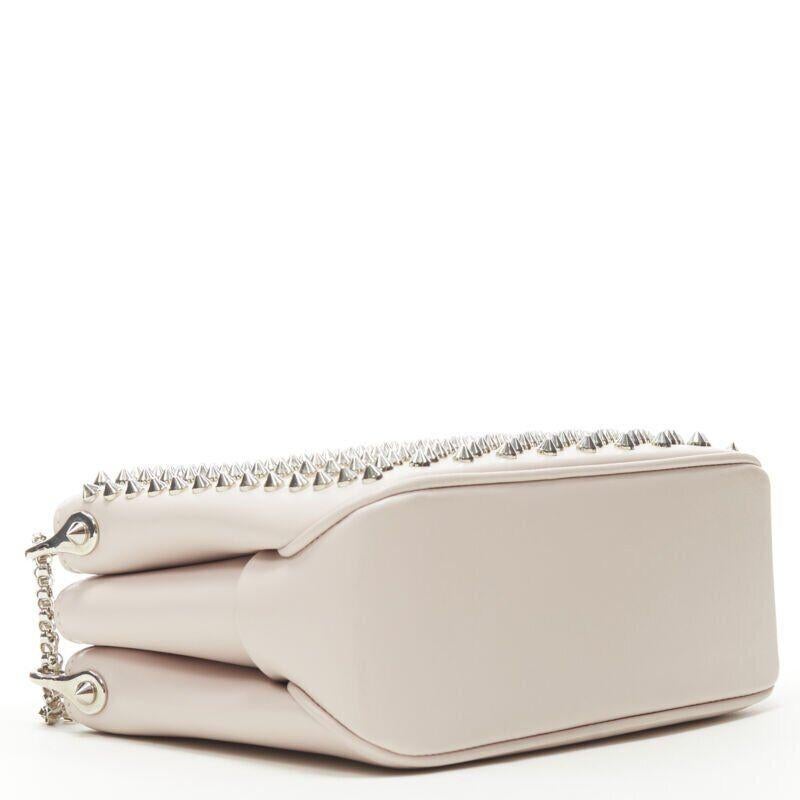 Women's CHRISTIAN LOUBOUTIN Triloubi studded trio gusset shoulder chain crossbody bag For Sale