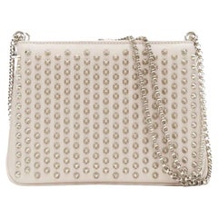 CHRISTIAN LOUBOUTIN Triloubi studded trio gusset shoulder chain crossbody bag
