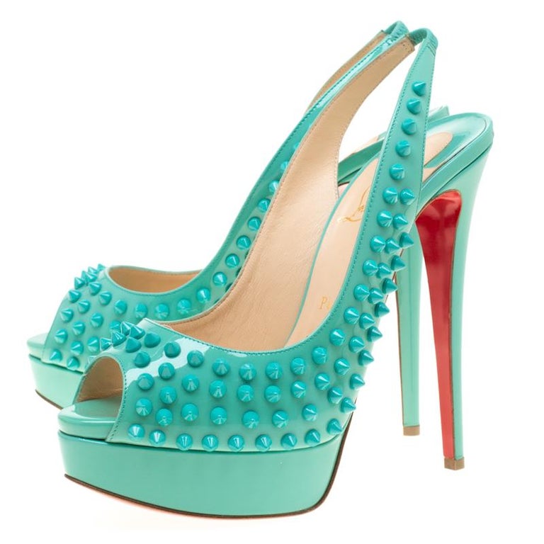 christian louboutin turquoise