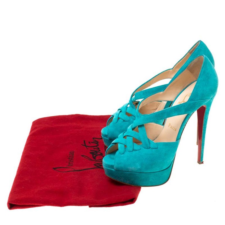 christian louboutin turquoise