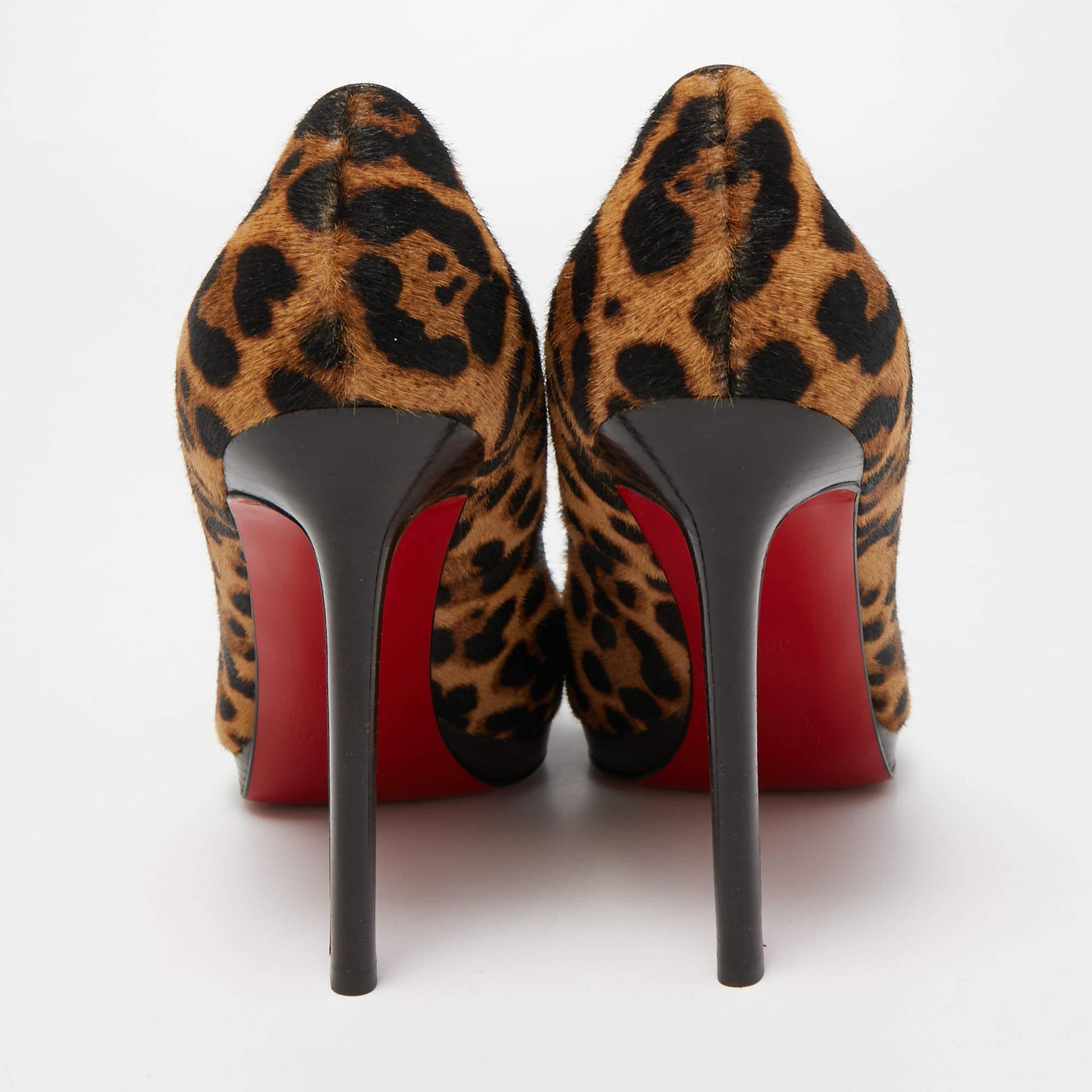 Christian Louboutin Two Tone Calf Hair Pigalle Plato Pumps Size 39.5 3