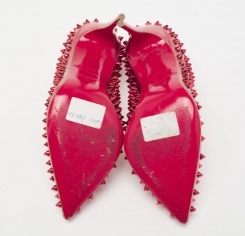Christian Louboutin Bombas Pigalle con pinchos de cuero metalizado bicolor talla 38.5 en venta 1