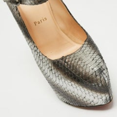 Christian Louboutin Two Tone Python Lady Daf Pumps Size 39.5