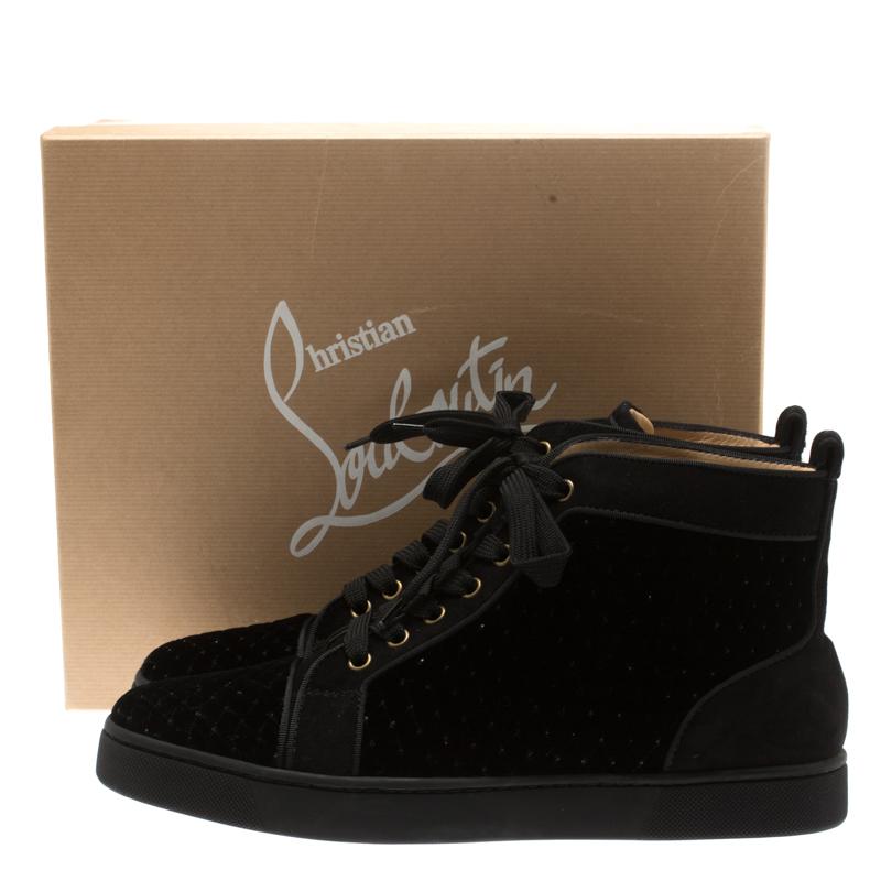 louboutin velvet sneakers