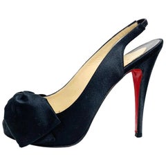 Christian Louboutin Vendome 100 Satin Pumps