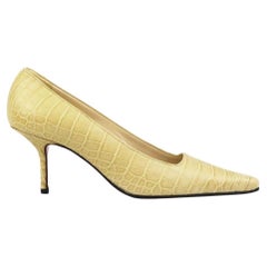 Christian Louboutin Krokodil Pumps im Vintage-Stil, EU 37,5 UK 4,5 US 7,5