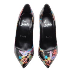 Christian Louboutin Viva Las Vegas Kate Pumps Patent Leather in Black Size 35
