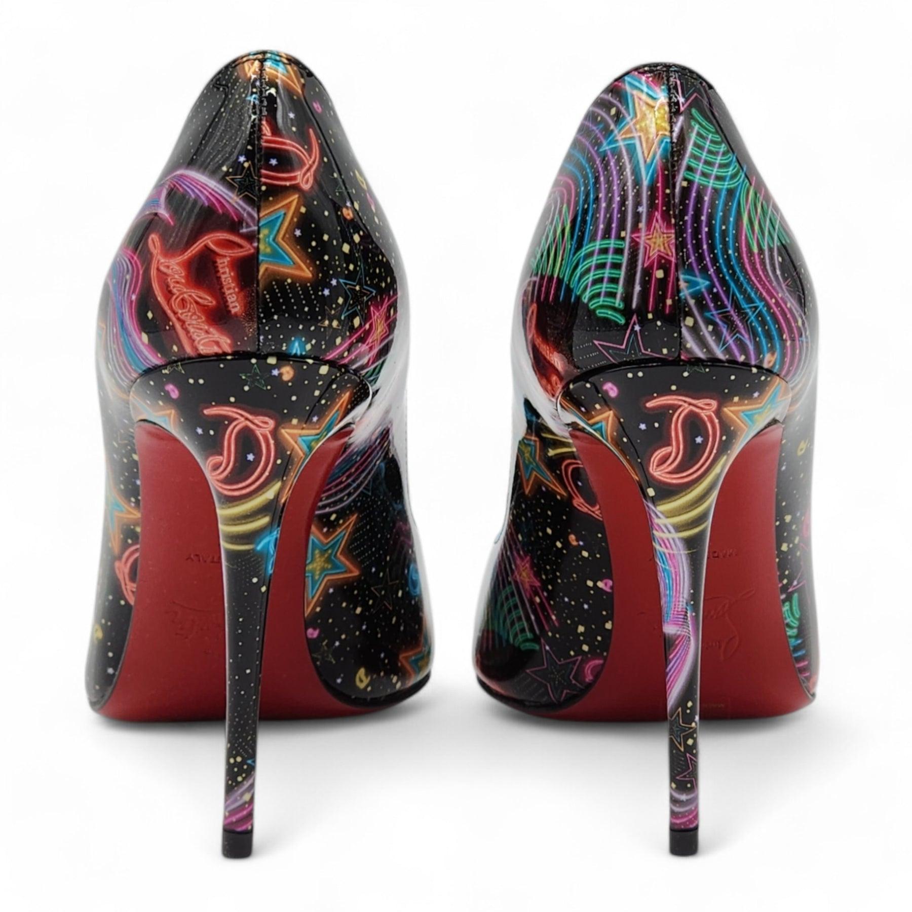 Christian Louboutin Viva Las Vegas Kate Pumps aus Lackleder in Schwarz Größe 35 im Zustand „Hervorragend“ im Angebot in Los Angeles, CA