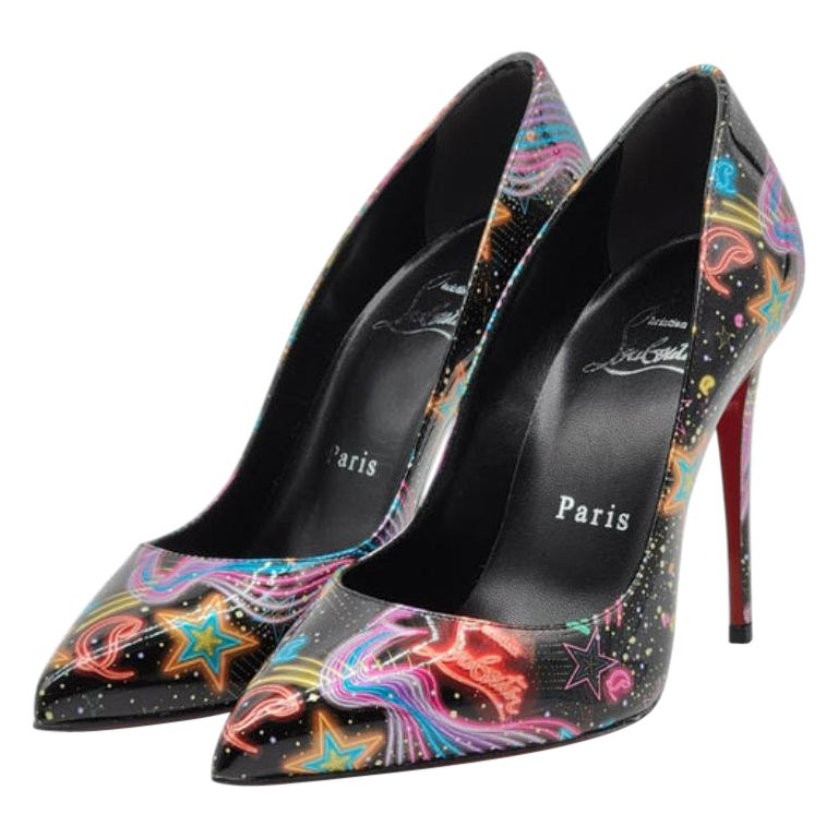 Christian Louboutin Viva Las Vegas Kate Pumps aus Lackleder in Schwarz Größe 35