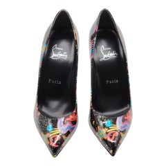 Christian Louboutin Viva Las Vegas Kate Pumps Patent Leather in Black Size 36