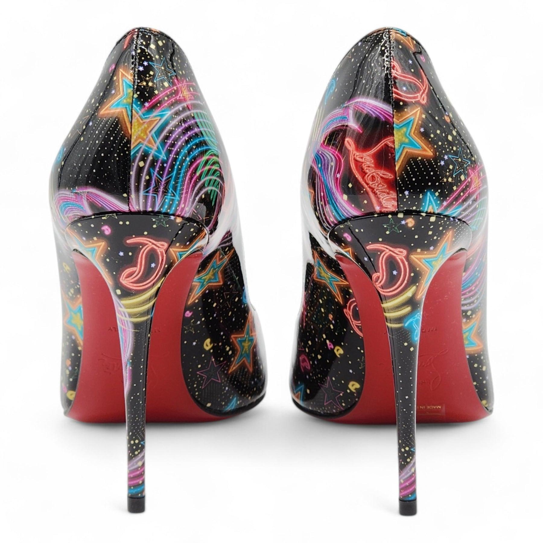 Christian Louboutin Viva Las Vegas Kate Pumps aus Lackleder in Schwarz Größe 36 im Zustand „Hervorragend“ im Angebot in Los Angeles, CA