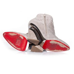 Christian Louboutin, Wedge ankle boots in suede