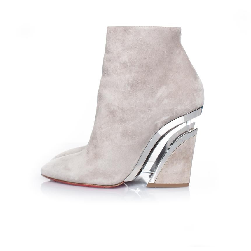 Christian Louboutin, Wedge ankle boots in suede 2