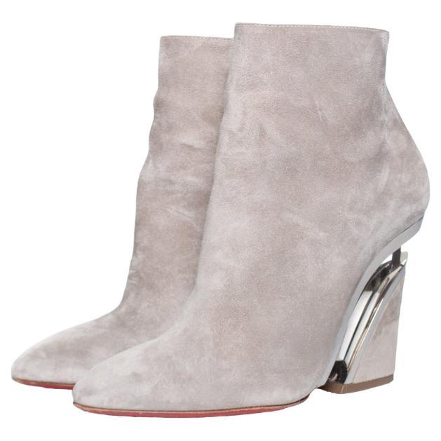Christian Louboutin, Wedge ankle boots in suede