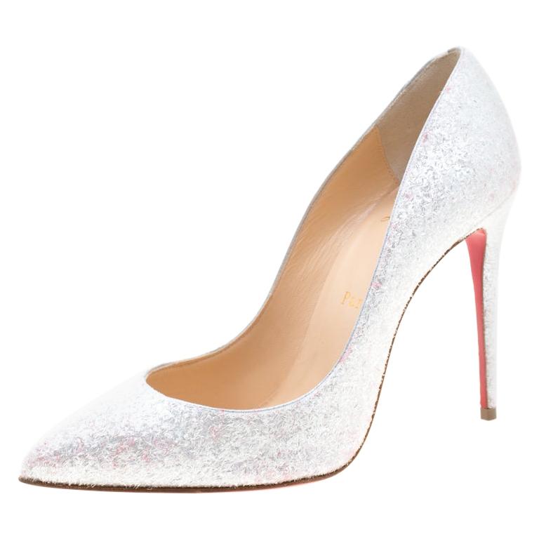 White glitter louboutin Clearance