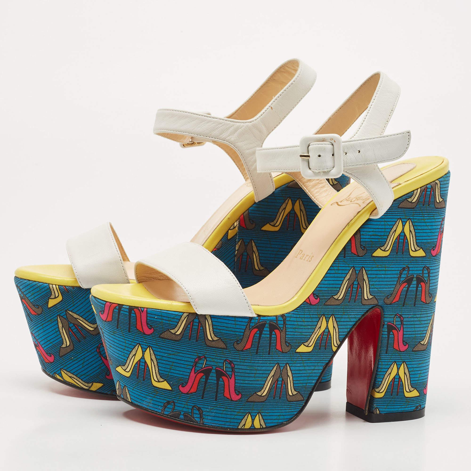 Wear these Christian Louboutin sandals to spruce up any outfit. They are versatile, chic, and can be easily styled. Made using quality materials, these sandals are well-built and long-lasting.

