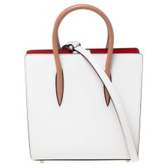Christian Louboutin Christian Louboutin Weiße Paloma-Tasche aus Leder