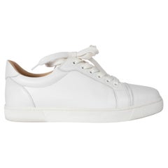 CHRISTIAN LOUBOUTIN white leather VIERA PLATFORM Sneakers Shoes 38