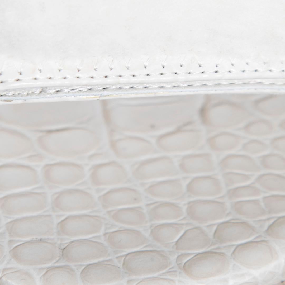 Christian Louboutin White Shearling Lock Sandals Size IT 37 1