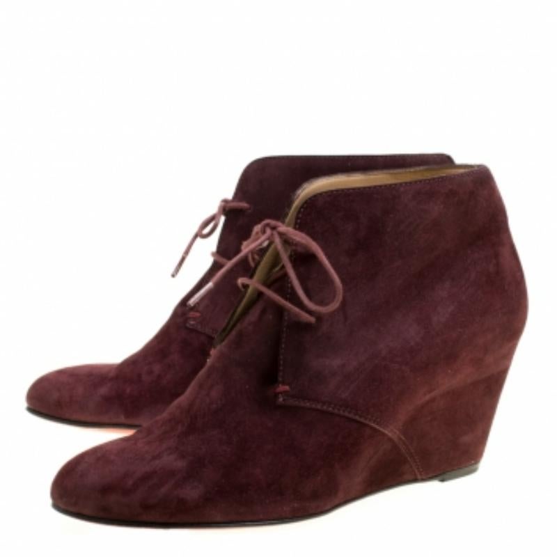 Noir Christian Louboutin - Bottes compacta à talons compensés et à lacets - Taille 38 en vente