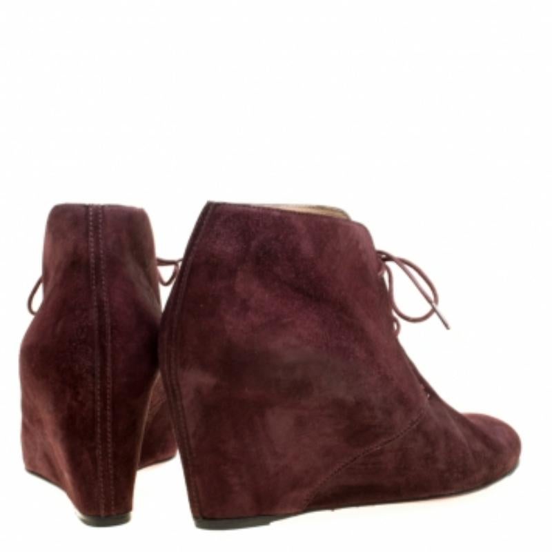 Christian Louboutin - Bottes compacta à talons compensés et à lacets - Taille 38 Pour femmes en vente