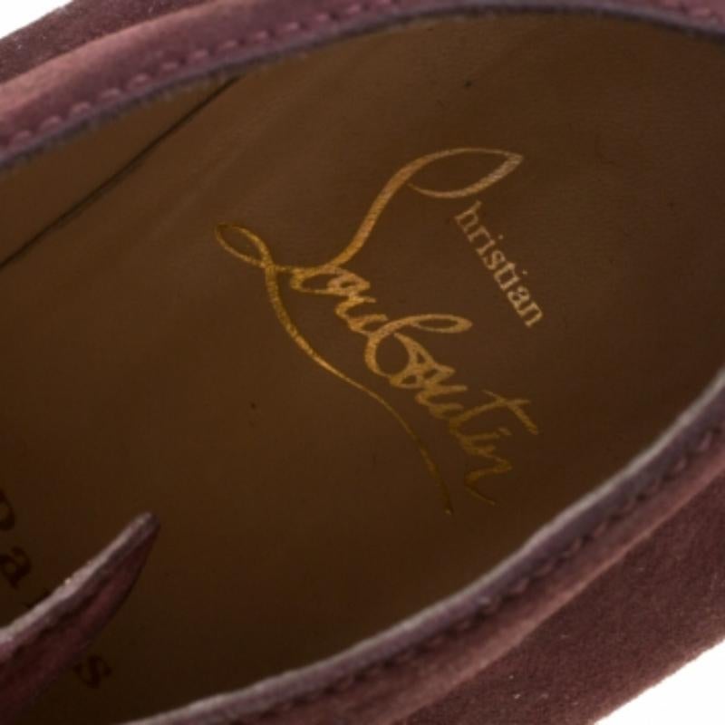 Christian Louboutin - Bottes compacta à talons compensés et à lacets - Taille 38 en vente 2