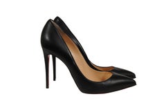 Christian Louboutin Women 100mm So Kate Pumps Size US 9.5 IT 39.5 Black Leather