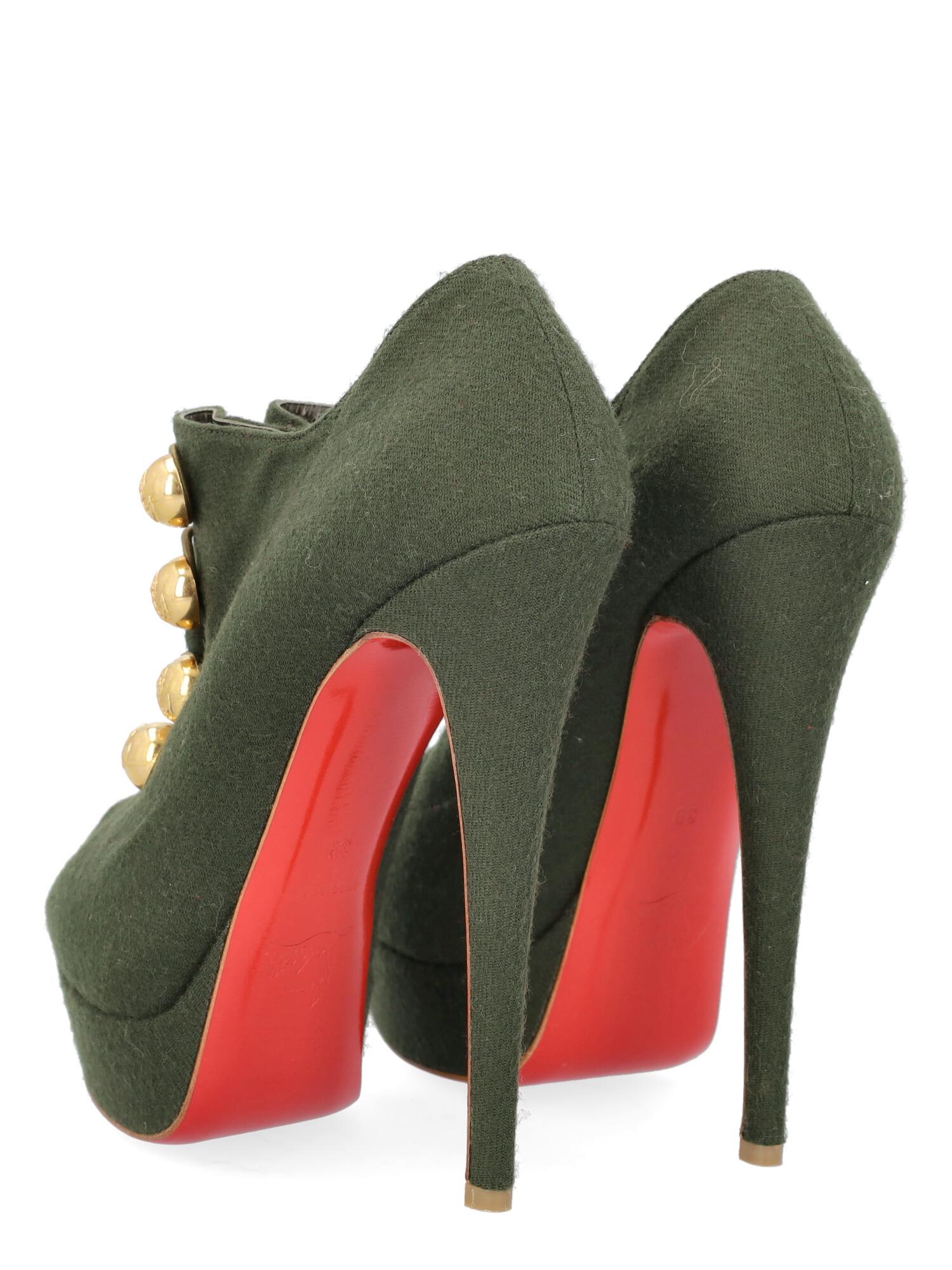 louboutin green boots