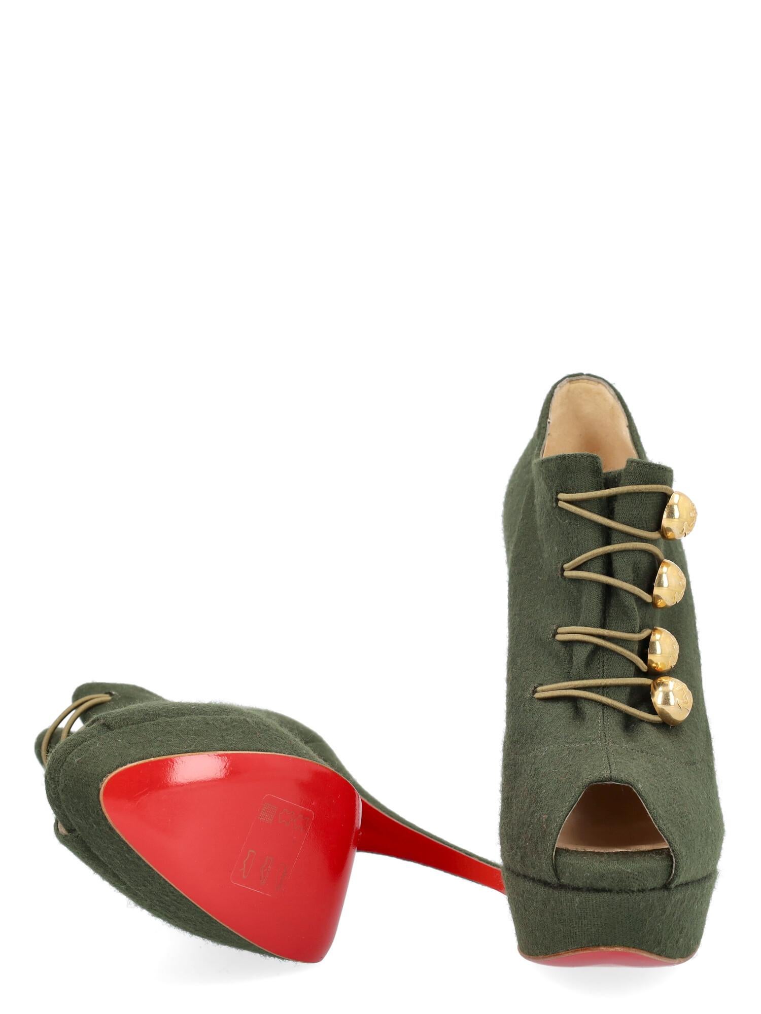 green louboutin boots