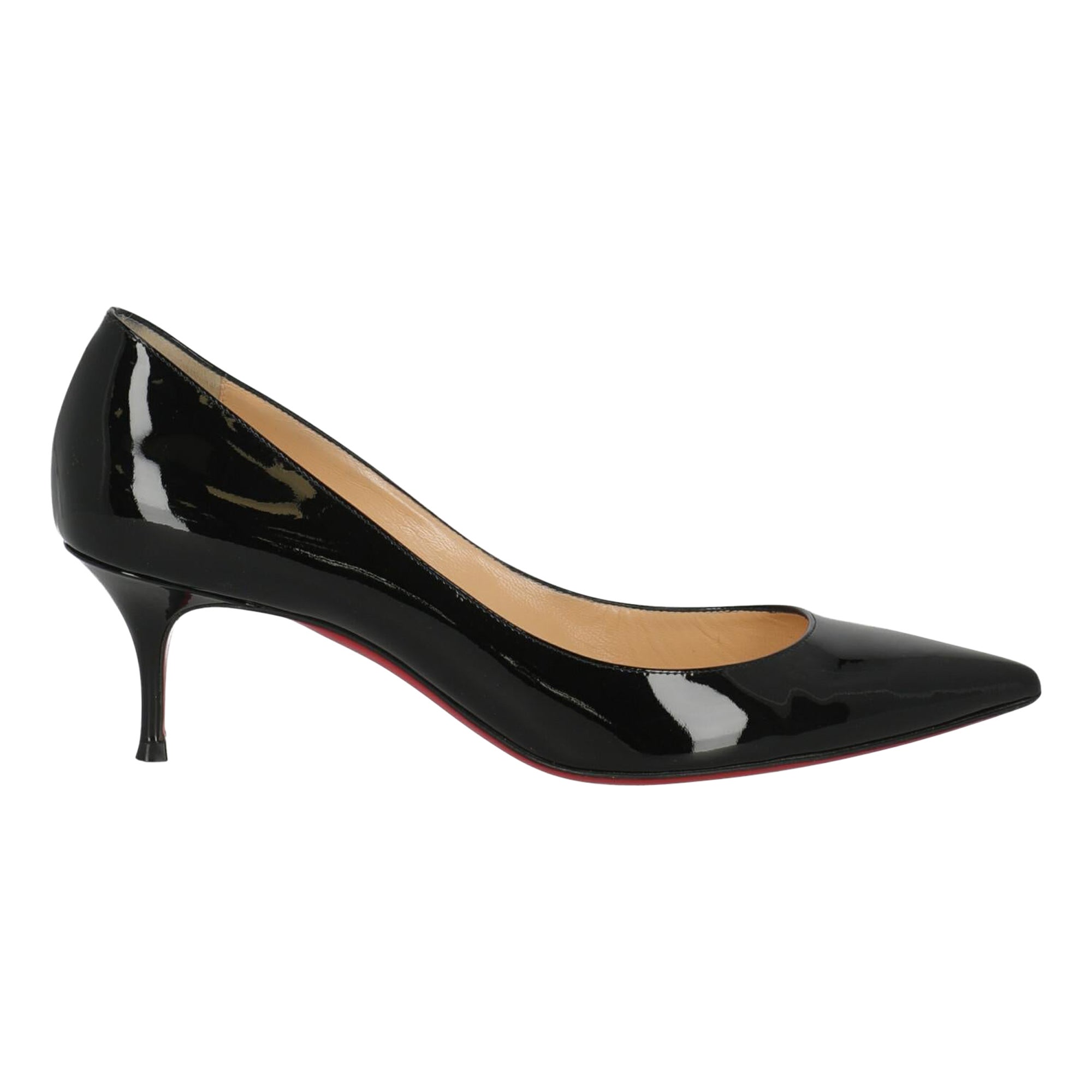 Christian Louboutin  Women   Pumps  Black Leather EU 40