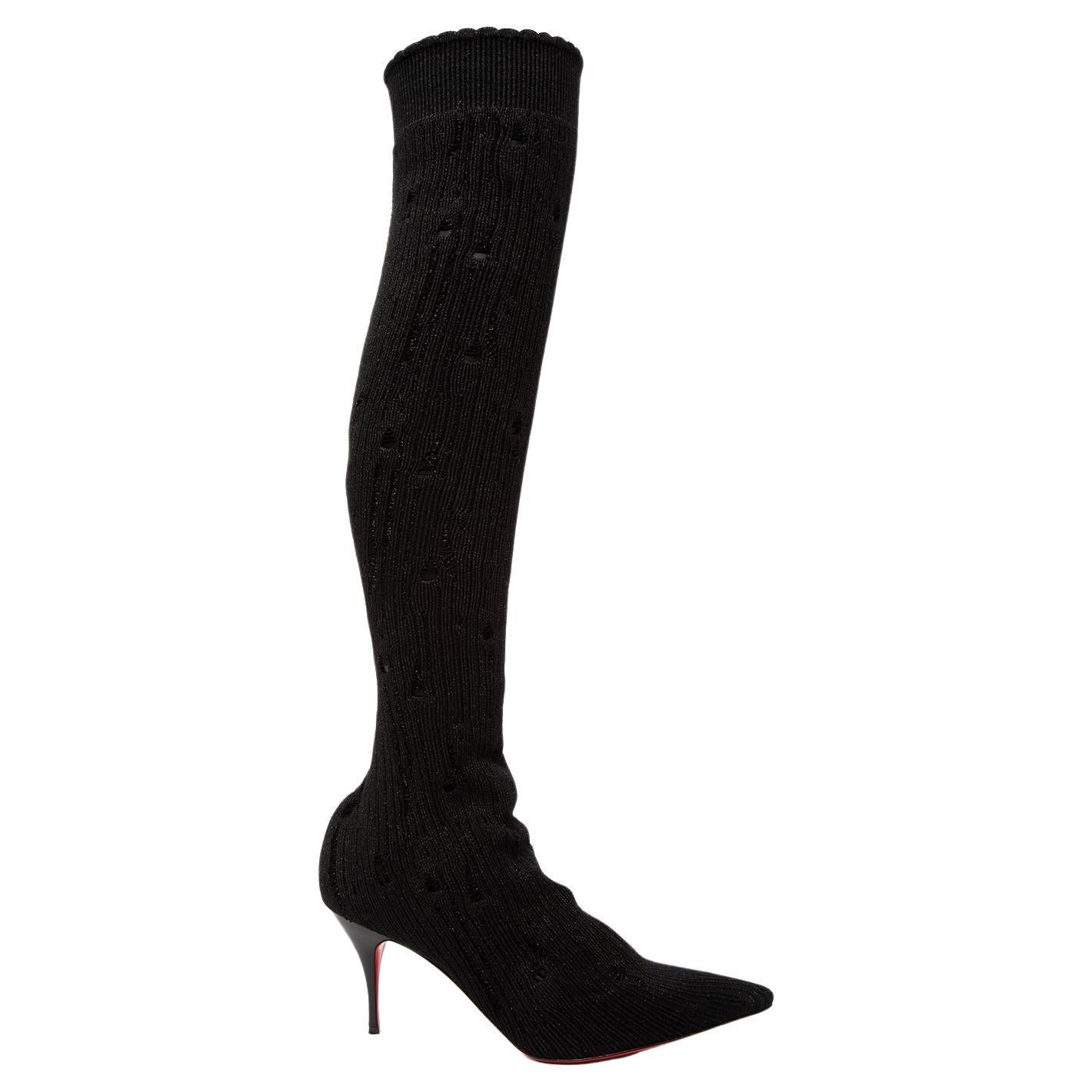 louboutin fur heels