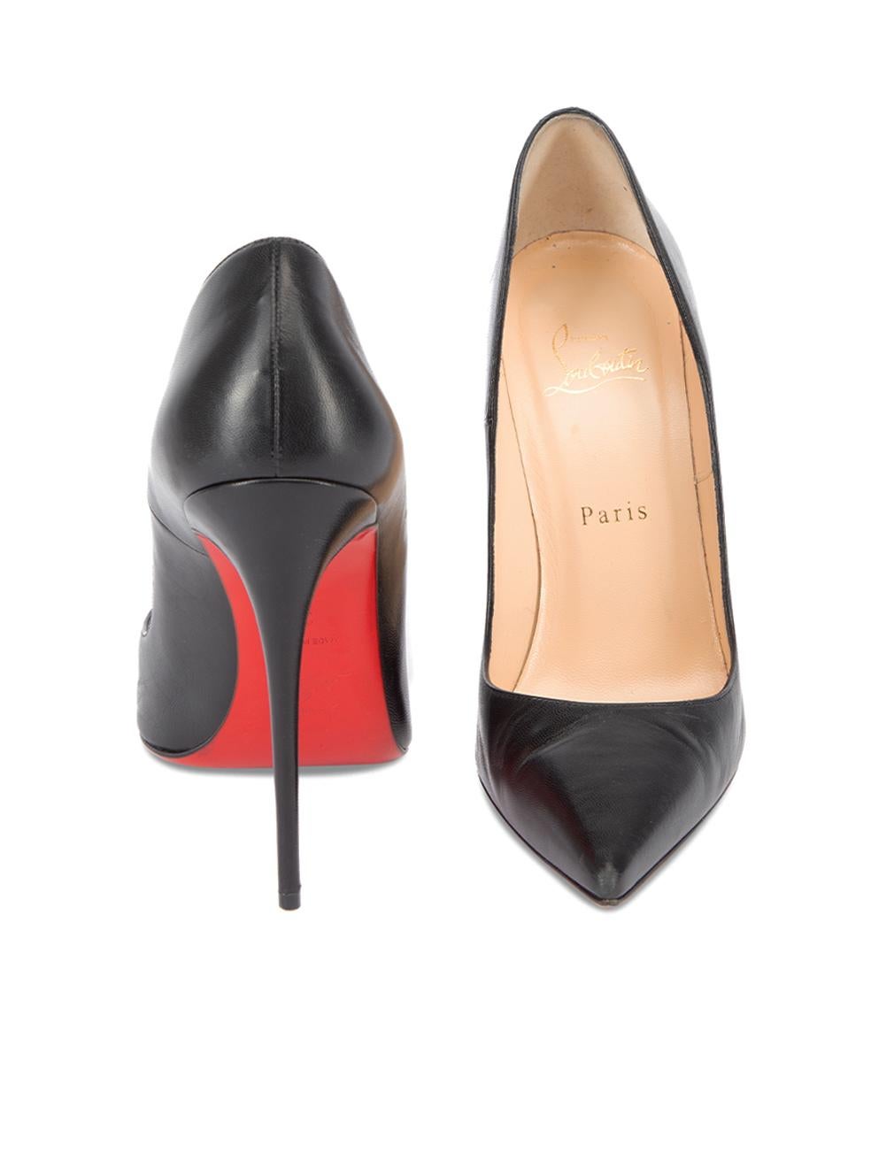 Christian Louboutin Women's Black Pointed Toe So Kate Pumps In Good Condition In London, GB