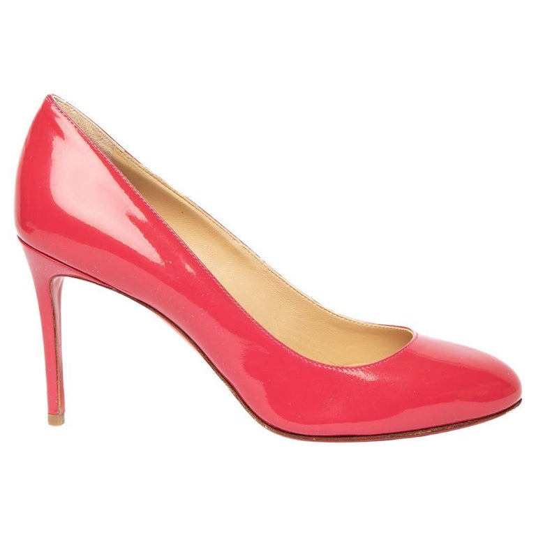 Christian Louboutin Women's Eloise 85 Patent Pumps Pink For Sale at 1stDibs