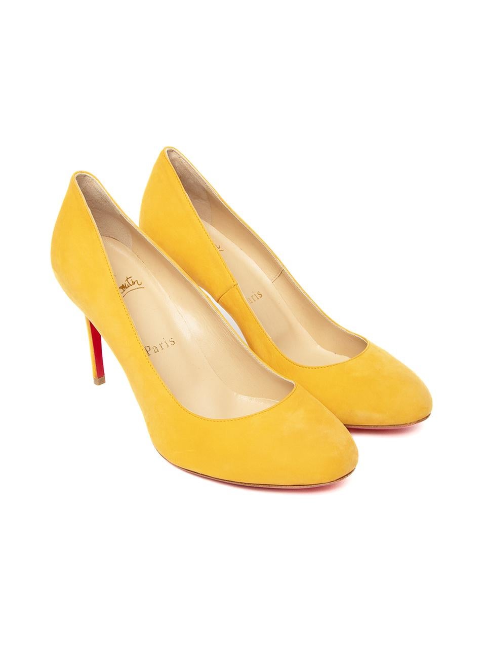 yellow christian louboutin