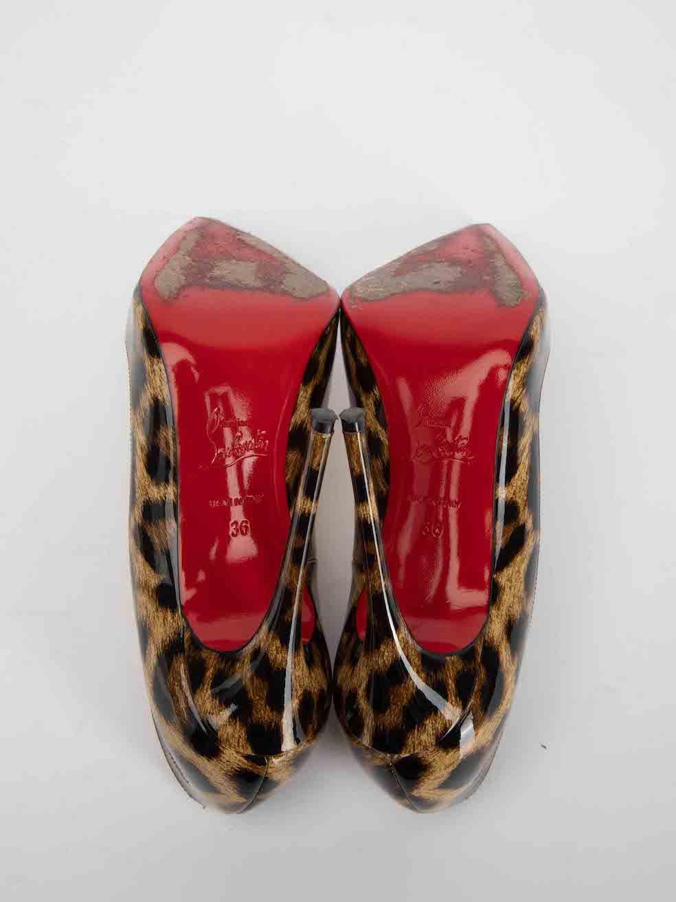 Christian Louboutin Women's Leopard Print Degrade Patent Leather Pumps 1