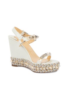 Christian Louboutin Women's White Pyraclou 110 Wedges