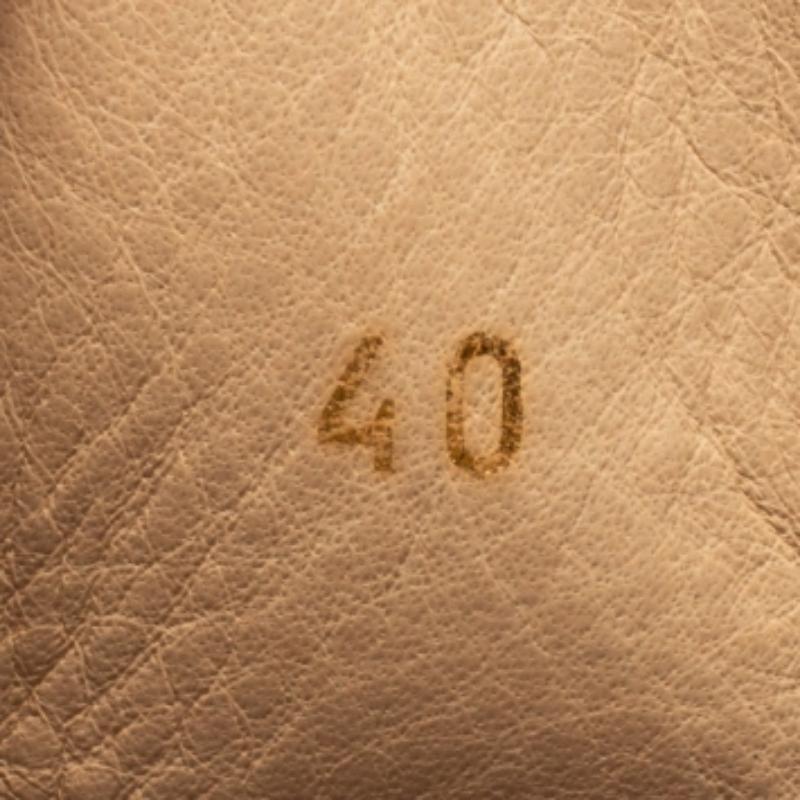 Christian Louboutin Gewebte Stoff Leder Rantus Orlato High Top Turnschuhe Größe 40 (Beige) im Angebot
