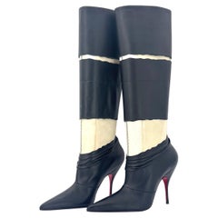 Christian Louboutin x Maison Margiela Xrismarteen 100 Knee High Boots 37