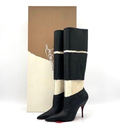 Christian Louboutin x Maison Margiela Xrismarteen 100 Knee High Boots 37.5