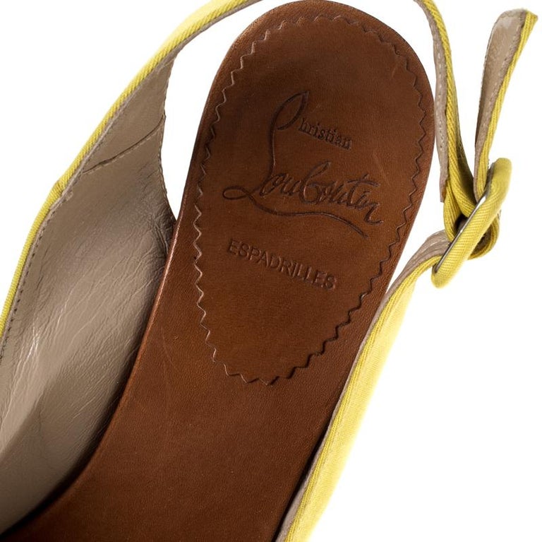 louboutin peep toe wedge