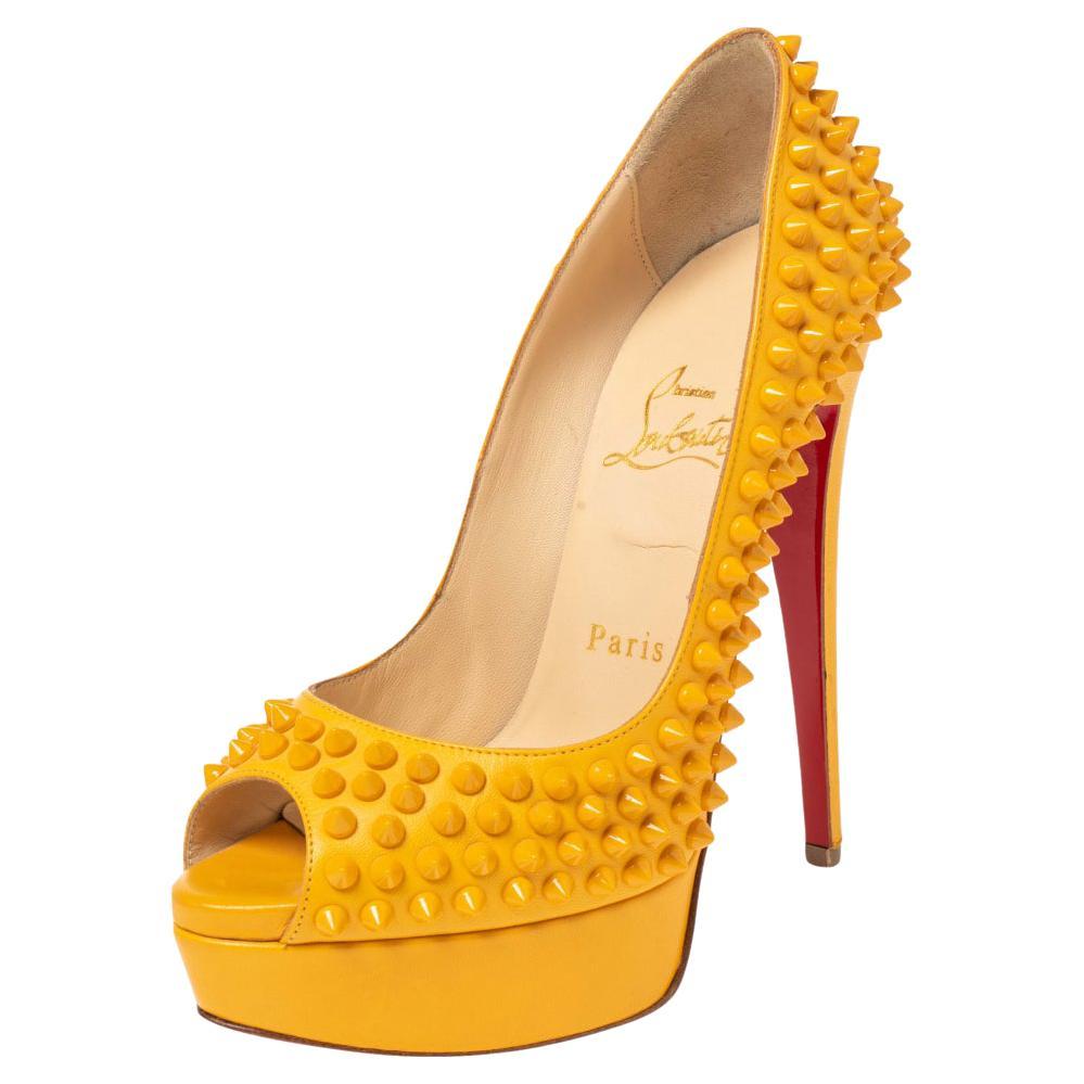canary yellow pumps
