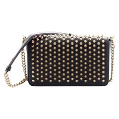 Christian Louboutin Zoomi Clutch Spiked Leather