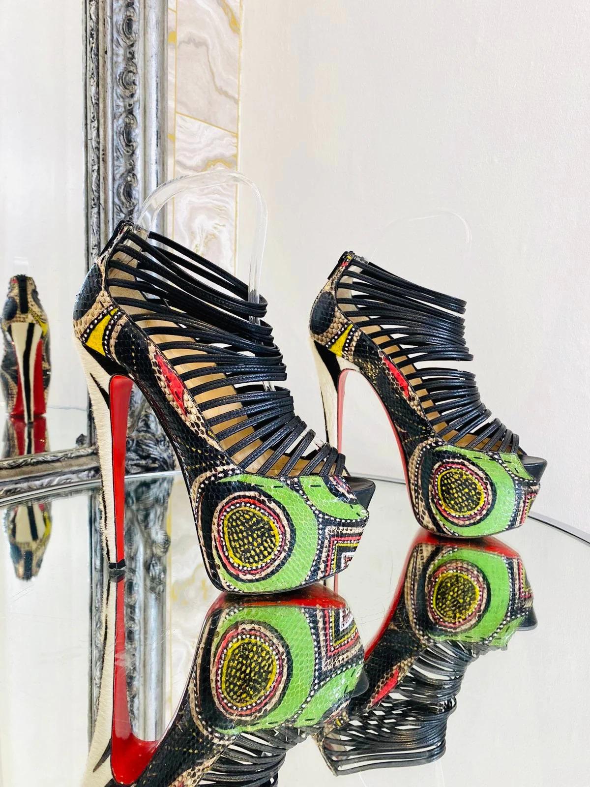 Black Christian Louboutin Zoulou Heels For Sale