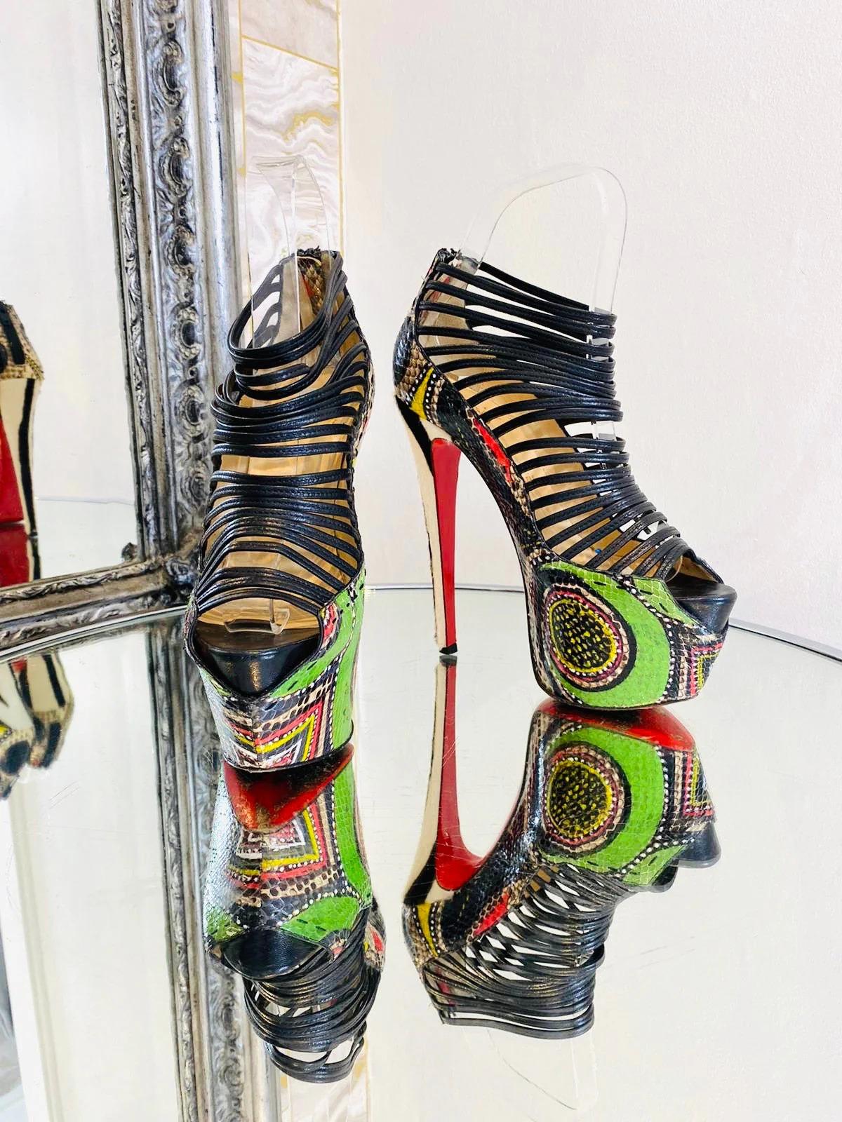 Women's Christian Louboutin Zoulou Heels For Sale