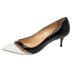 Christian LouboutinPatent and Leather and PVC  Pointed-Toe Pumps Size 39.5