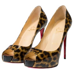 Christian Louboutin - Décolleté con stampa leopardata Very Privé, misura 6