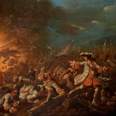 Von Löwenstern (German master) - 18th century Baroque Battle Painting