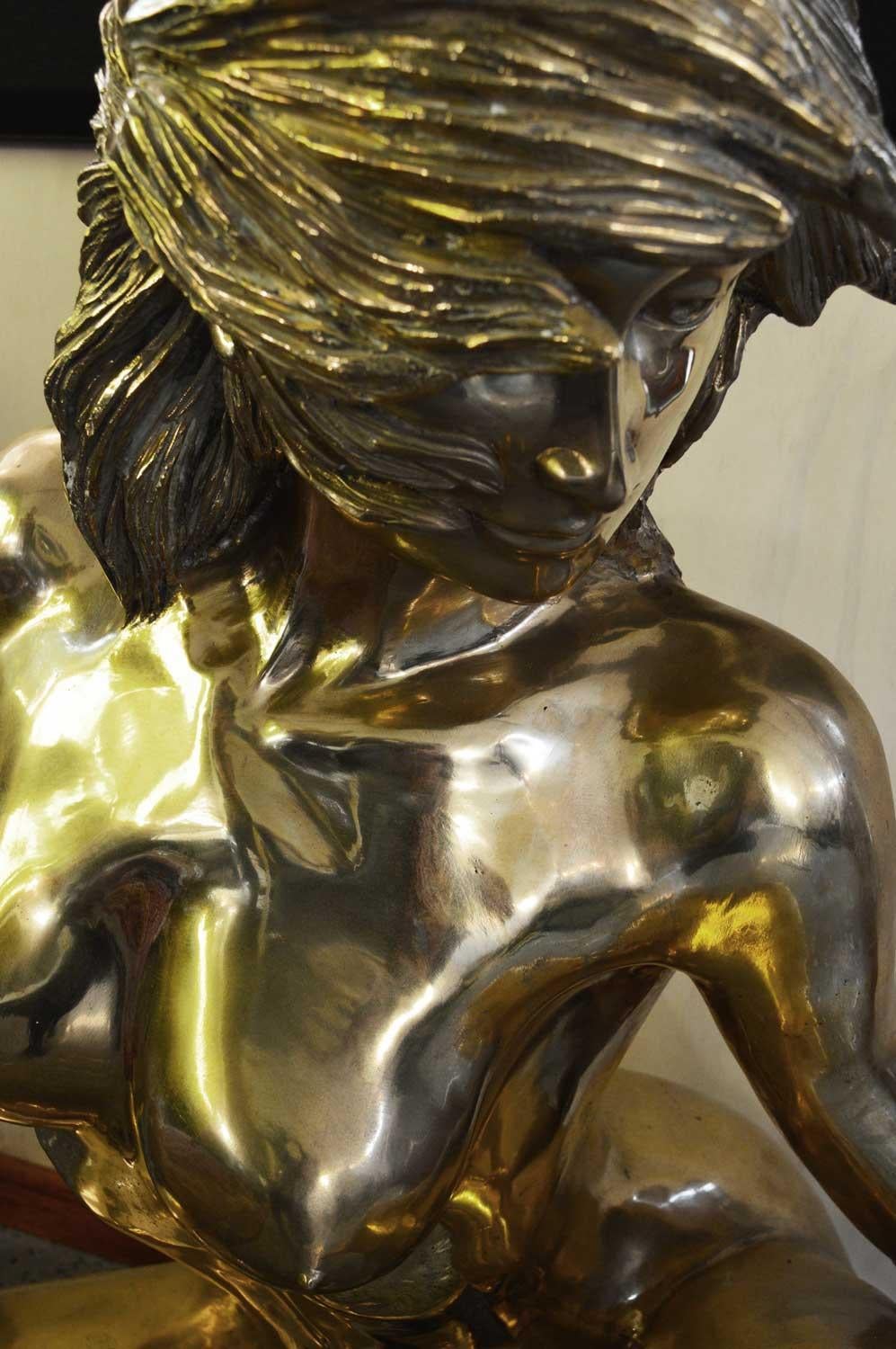 Marilyn - Nu, Sculpture en Bronze, Contemporain, Christian Maas en vente 10