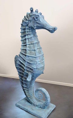 'Seahorse' Bronze with Verdigris Patina